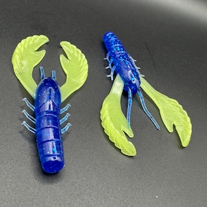 4” Ecto Craw Soft Plastic Bass Fishing Bait, Perfect for Rigs & Trailers