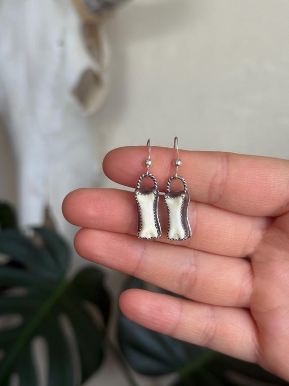 Coyote Bone Handmade Earrings