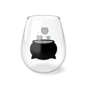 Love the Witch You’re With Stemless Wine Glass