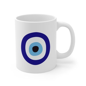 Evil Eye Ceramic Coffee Mug