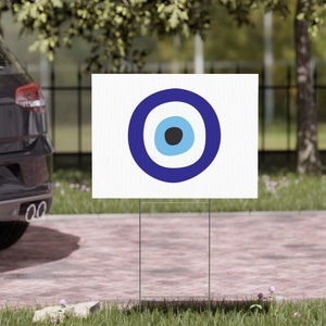 Evil Eye Yard Sign