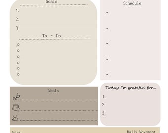 Daily Planner - Digital and Printable