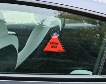 Anti Break-In Car Placard