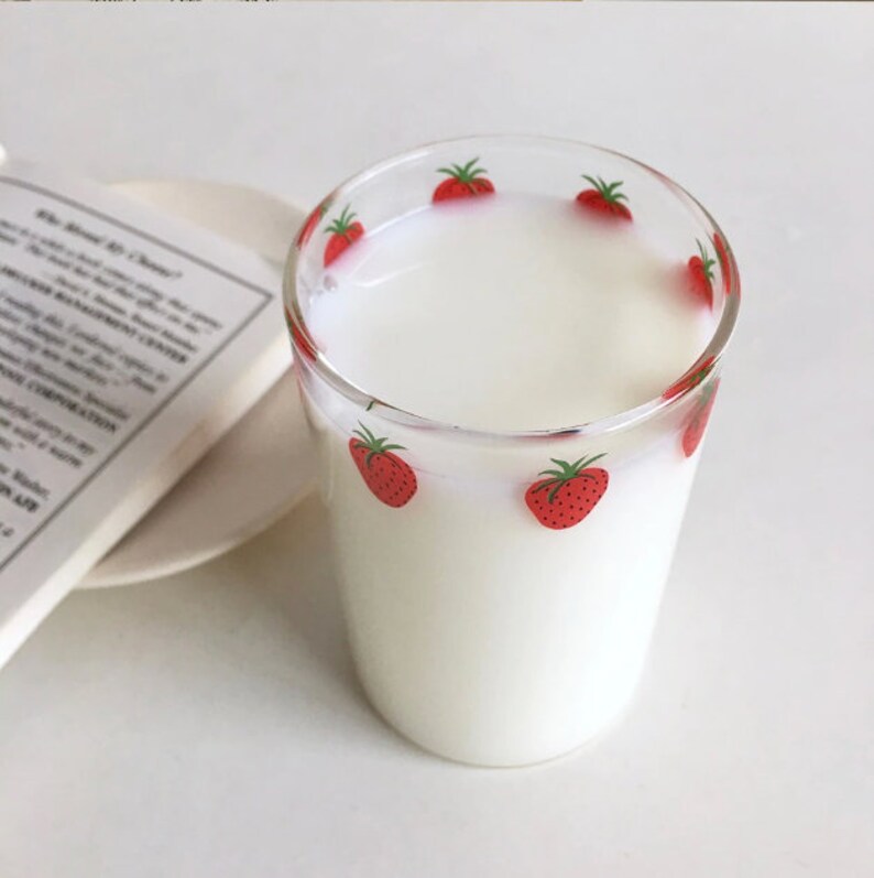 Nana ナナ Hachi Strawberry Glass Manga Strawberry Drink Glass Etsy