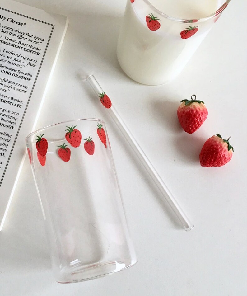 Nana ナナ Hachi Strawberry Glass Manga Strawberry Drink Glass Etsy UK