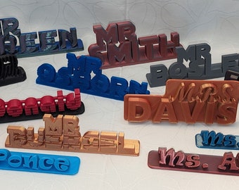 Personalized Name Plate, Custom Desk or Wall Sign