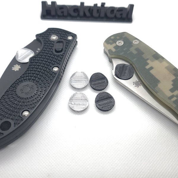 SpyderCo, BenchMade and others Textured Thumb Stud x2 - Lifetime Warranty