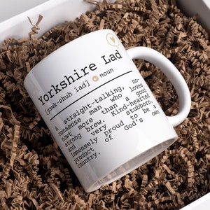 Yorkshire Lad definition mug funny gift