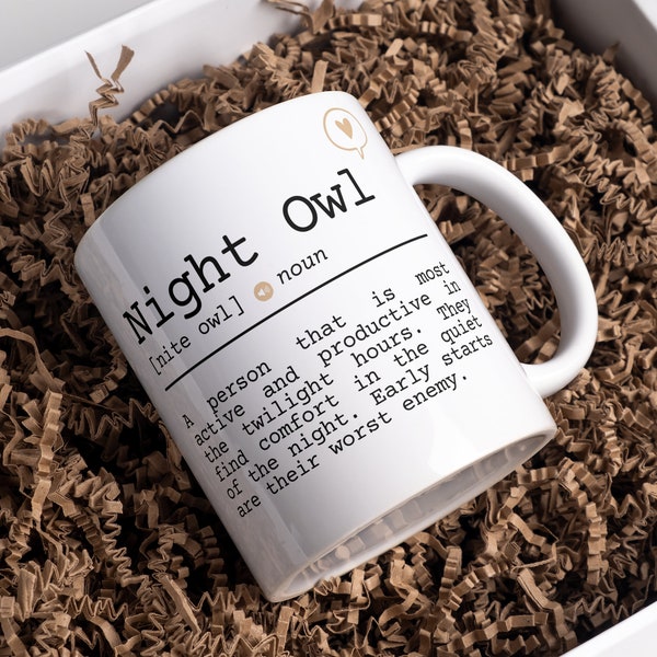 Night Owl definition mug funny gift