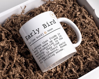 Early Bird definition mug funny gift