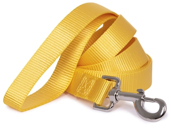 Dog leash, Nylon webbing leash, Classic leash, Durable leash, Solid color, With Folded Edges
