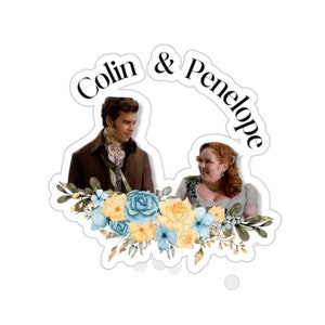 Bridgerton Season 3 Stickers, Penelope and Colin Bridgerton, Polin, Penelope Featherington, Colin Bridgerton, Lady Whistledown, Bridgerton