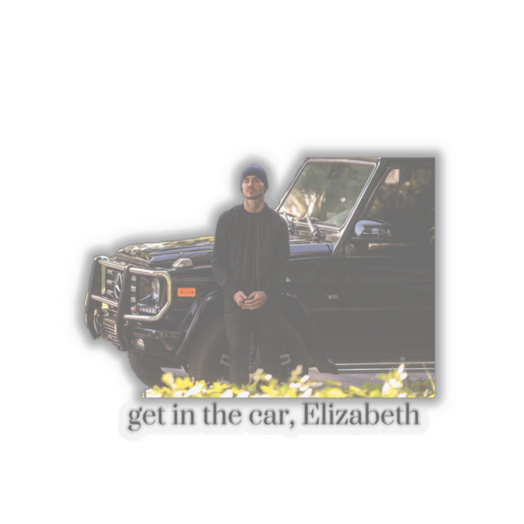 Get in the Car Elizabeth Rio Stickers, Rio From Good Girls, Manny