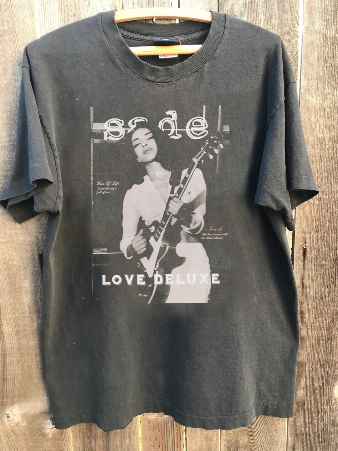 T-shirt Sade Rétro Années 90 - Taille S à 5XL, Noir, Coton Gildan, Personnalisable, Neuf