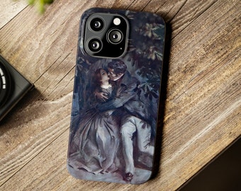 Jane Eyre Phone Case "Blue Kiss" Romantic Victorian Artwork - iPhone 15 13 14 Pro Max,  Samsung Galaxy S24 S23 S22 Plus Ultra +more