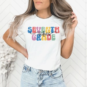 Seventh Grade Teacher Shirts, Teacher Shirts, Seventh Grade, Teacher Team, Teacher Squad, Grade Level, Gifts for Teacher, Retro Teacher