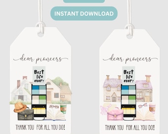 JW Pioneer Gift Tag | Thank You Pioneers | JW Gift Digital Download