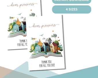 JW Pioneer Thank You Card | JW Gift Digital Download | House Design