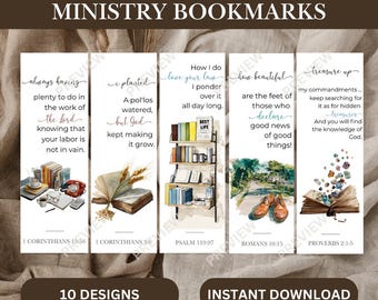 JW Digital Download Ministry Scripture Bookmarks JW Gifts JW Pioneer 10 Designs