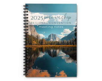 JW Notebook | Pure Worship 2025 Regional Convention | New Zealand Design with Lake| JW Gift