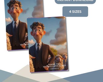 JW - Gifts in Men Printable Card | Digital Download