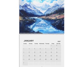 JW Calendar 2027 - Nature Scenes | JW Gift | 2025 JW Wall Calendar