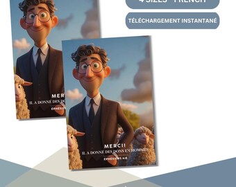 FRANÇAIS | ENGLISH JW - Carte imprimable Cadeaux pour hommes | Téléchargement numérique