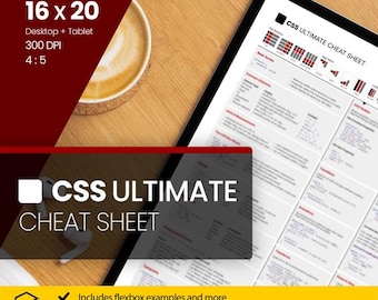 CSS 究極チートシート（ライト + ダーク PDF）