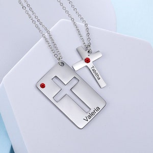 Confirmation Gift for Boys and Sponsor Necklace, Personalized First Communion Necklace, Confirmation Sponsor Gift, Baptism Gift, Customized