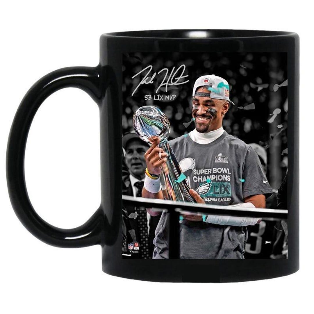 Jalen Hurts Philadelphia Eagles Autographed Super Bowl LIX Champions ...