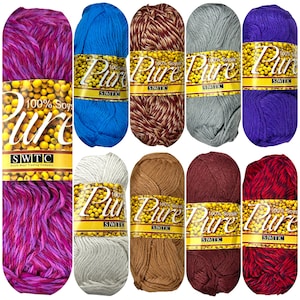 SWTC 100% SOYSILK - PURE - 9 Color Choices -- 50gms. 165yds - Discontinued Yarn Knitting Crochet