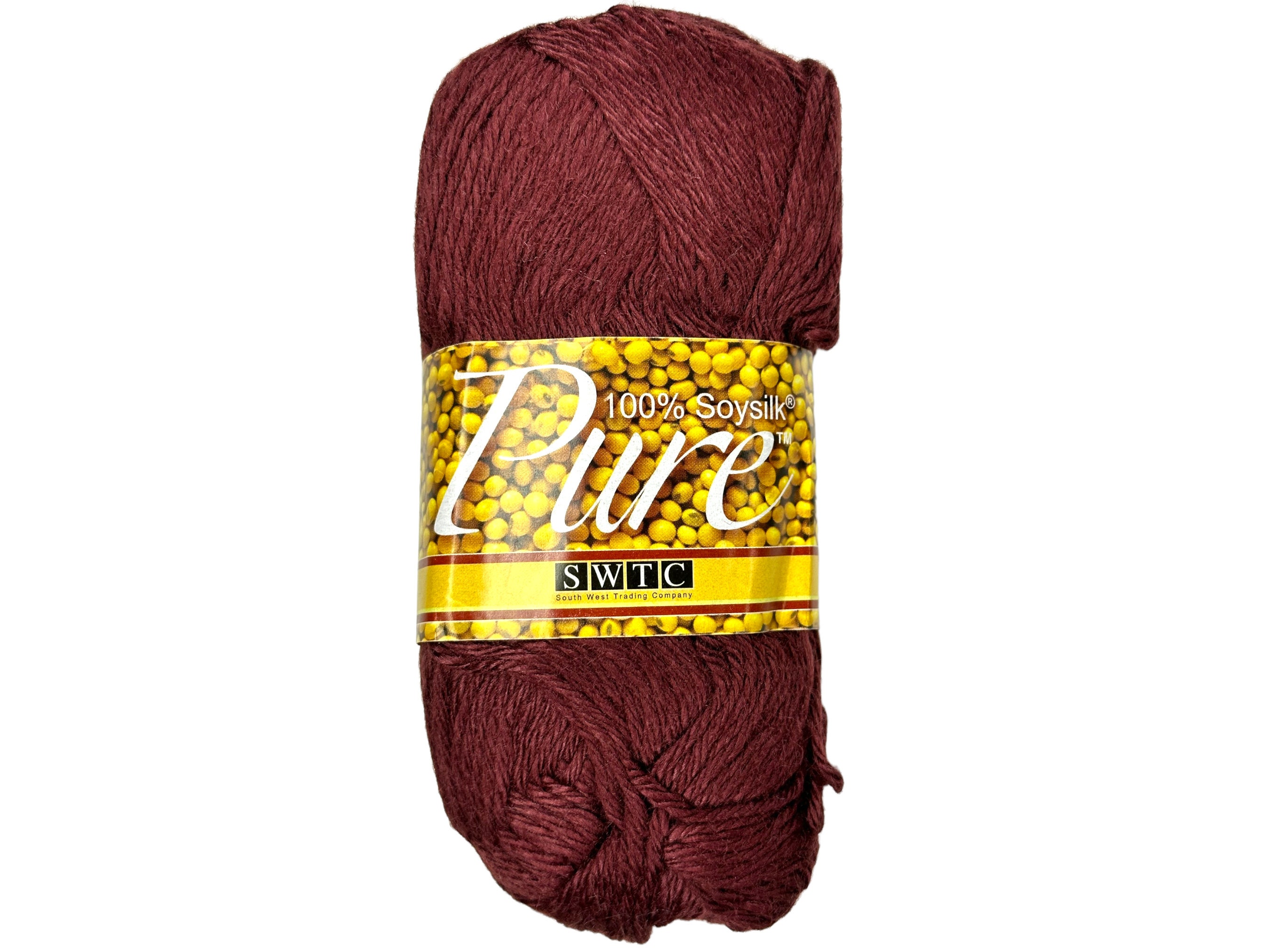 Fil à Tricoter SWTC PURE - 100% Soysilk - Couleur Bleu - Poids DK/Light Worsted - Neuf