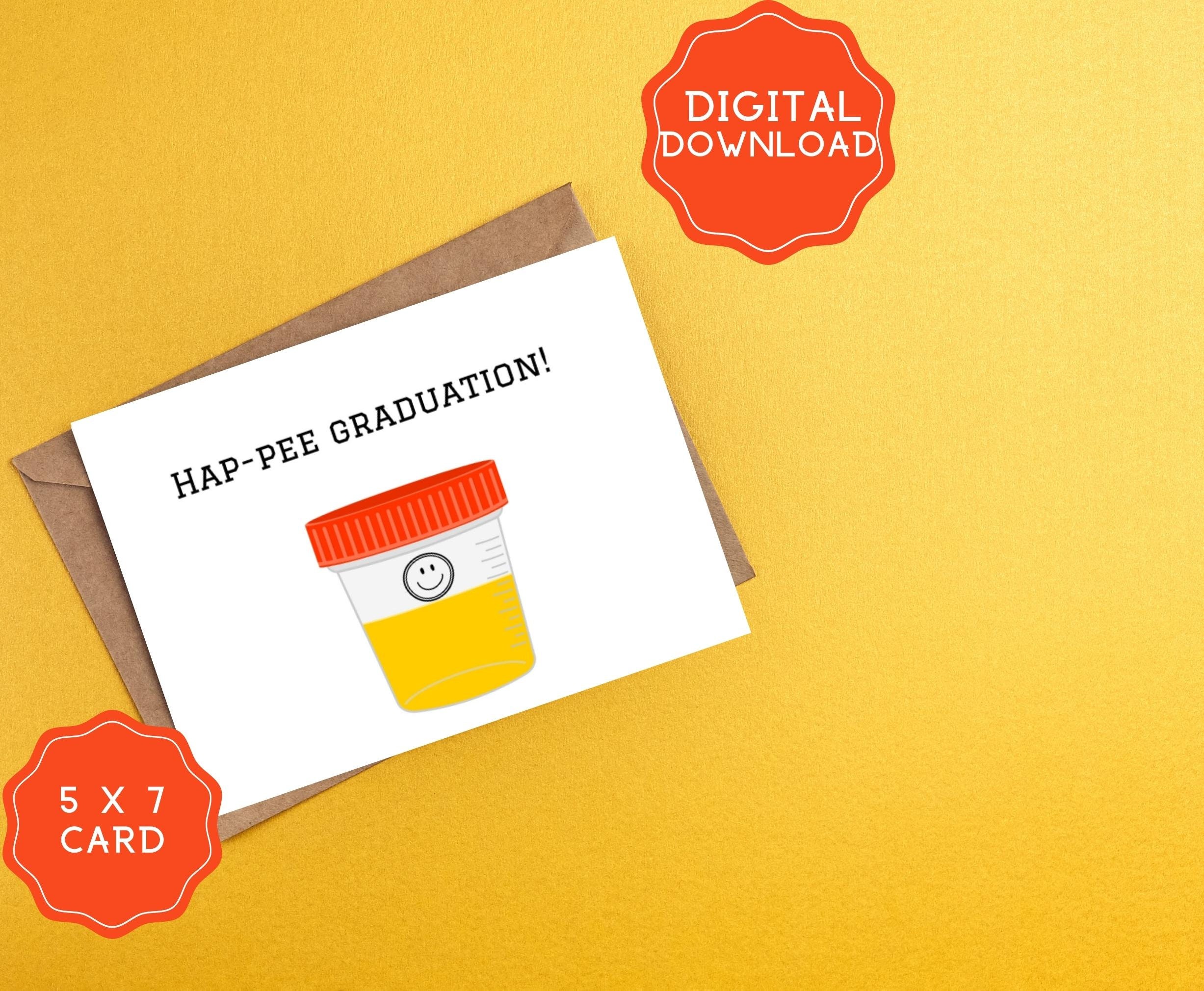 Hap-pee Graduation Card. Pun Medical Graduation Greeting Card. - Etsy