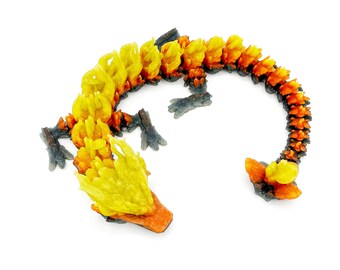 Colorful Articulated Woodland Dragon Sensory Fidget Toy for Stress Relief and Unique Gifts
