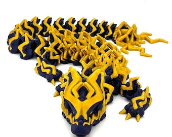 3D Printed Lightning Dragon Toy | Articulated Flexi Fantasy Figurine