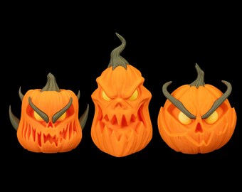 Pumpkin Trio – 3d Printed Halloween Decor