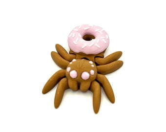 Donut Spider Toy | Adorable 3D Printed Articulating Desk Fidget for Spider Fans