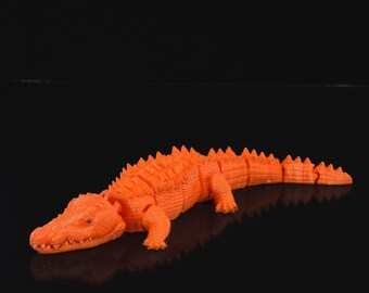 Articulated Orange Crocodile