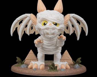 The Wrapped Dragon - 3D Printed Articulating Halloween Mummy Toy