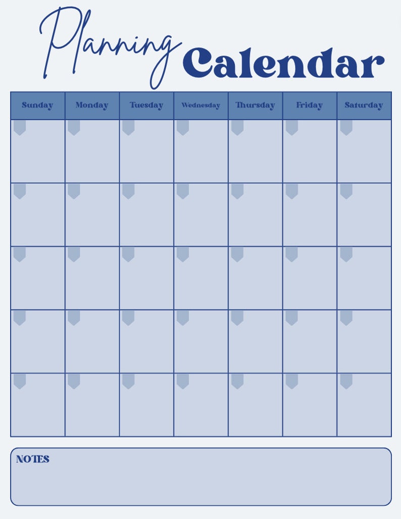 Student Digital Planner Blue Printable Planner, Assignment Tracker ...