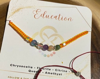 Education Rakhi, Crystal Rakhi, Rakshabandan, Gift for Brother, Bespoke Rakhri, Rakhri for Brother, Luxury Rakhri, Handmade