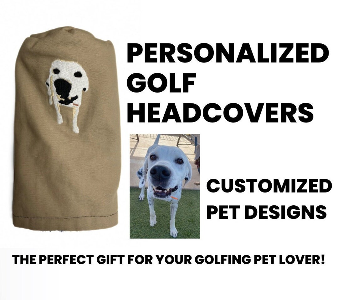 Custom Pet Golf Headcovers Personalized Club Covers Gift Etsy