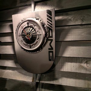 Pièces détachées de meubles de voiture, horloge, horloge murale, pendule plate, décoration automobile, mancave, horloge de pièces de voiture