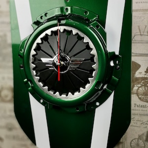 Car Parts Furniture, Clock, Wall Clock, Cutch Clock, , Automotive Decor, Mancave, Car parts clock