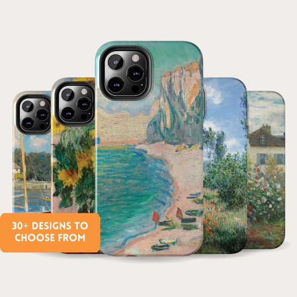 Monet Phone Case for iPhone 15 14 13 12 11 14 Plus 13 Pro Max 12 Mini 11 Pro XS XR 7 8 SE Samsung S23 S22 Artsy Phone Case Floral Case