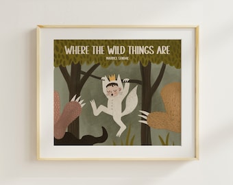 Where the Wild Things Are Print: Handmade Children&#39;s Nursery Decor