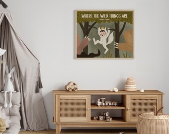 かいじゅうたちのいるところのプリント：手作りの子供部屋装飾 - Etsy 日本