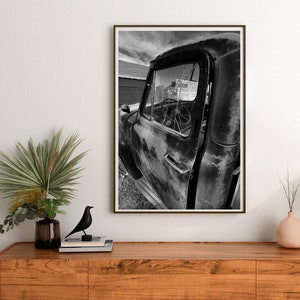 Farmhouse Old Ford Truck Wall Art Man Cave Room Decor Digital Print Download North Dakota