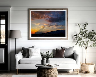 Sunset Chiang mai Thailand Wall Art colorful Room Decor Digital Printable Download