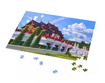 Thai Temple Jigsaw Puzzle: Chiang Mai Photo, Family Game Night